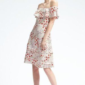 Banana Republic Off Shoulder Floral Dress